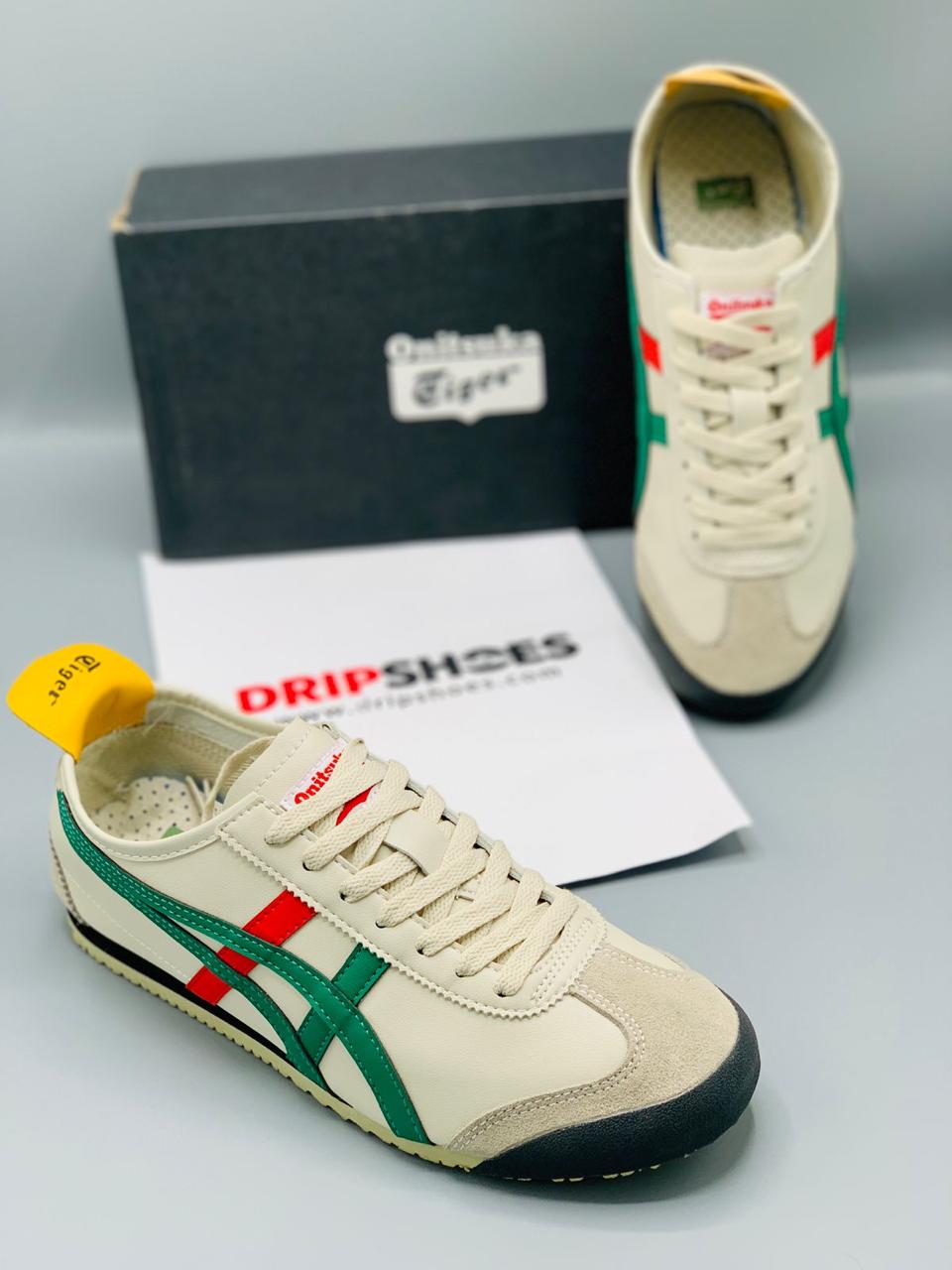 Onitsuka Tiger Mexico 66 "Beige/Green/Red"