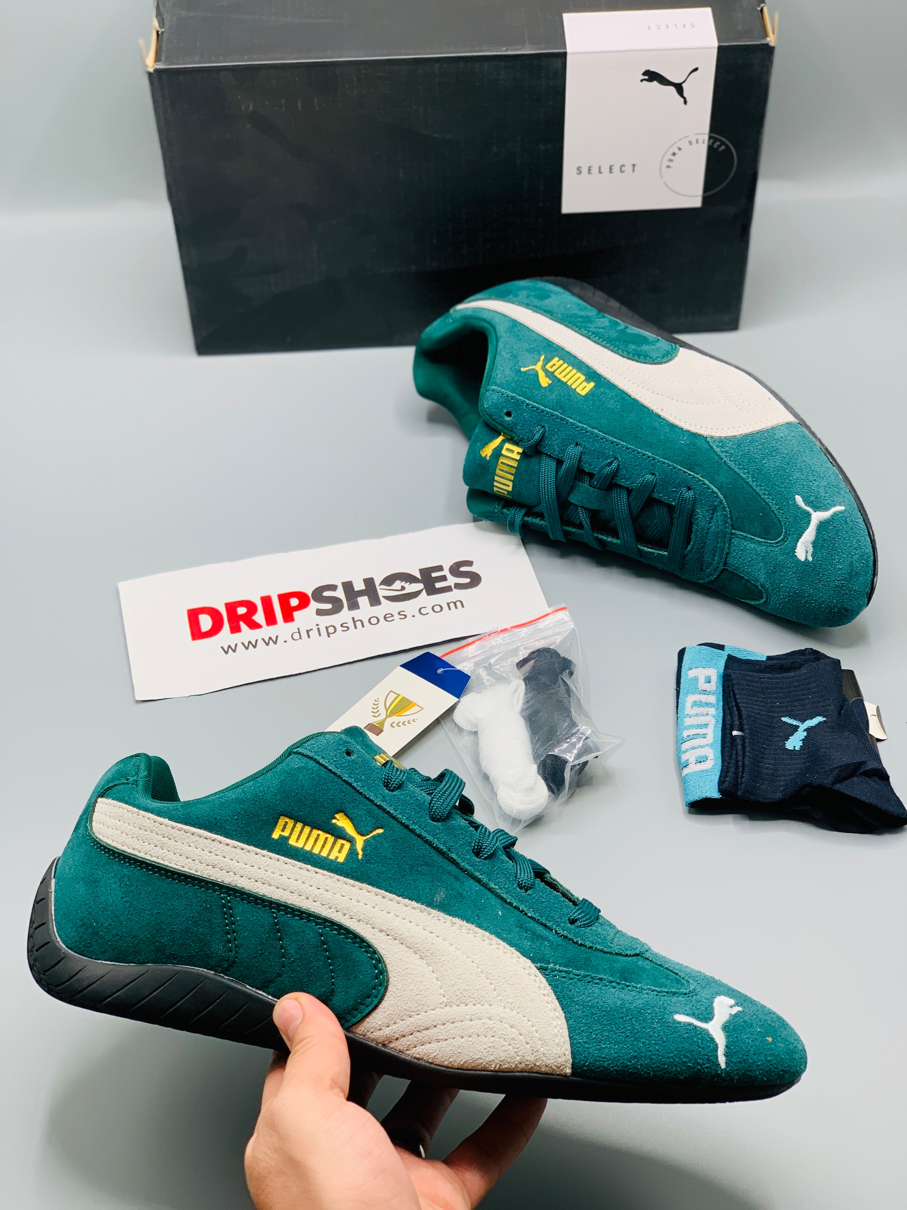 Puma Speedcat OG Sneaker "Green/White"